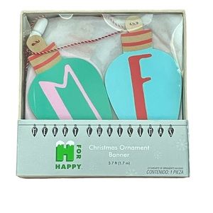 NWT Bed Bath & Beyond Christmas Ornament Banner